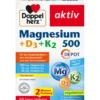 DOPPELHERZ Magnesium 500+D3+K2 Depot Tabletten 60 Stück