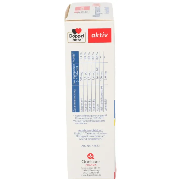 DOPPELHERZ Magnesium 500 für die Nacht Tabletten 100 Stück