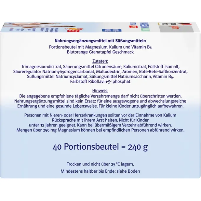 DOPPELHERZ Magnesium+Kalium Citrat system Granulat 40 Stück