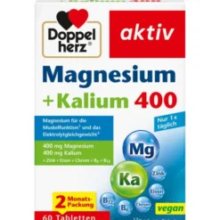 DOPPELHERZ Magnesium+Kalium Tabletten 60 Stück