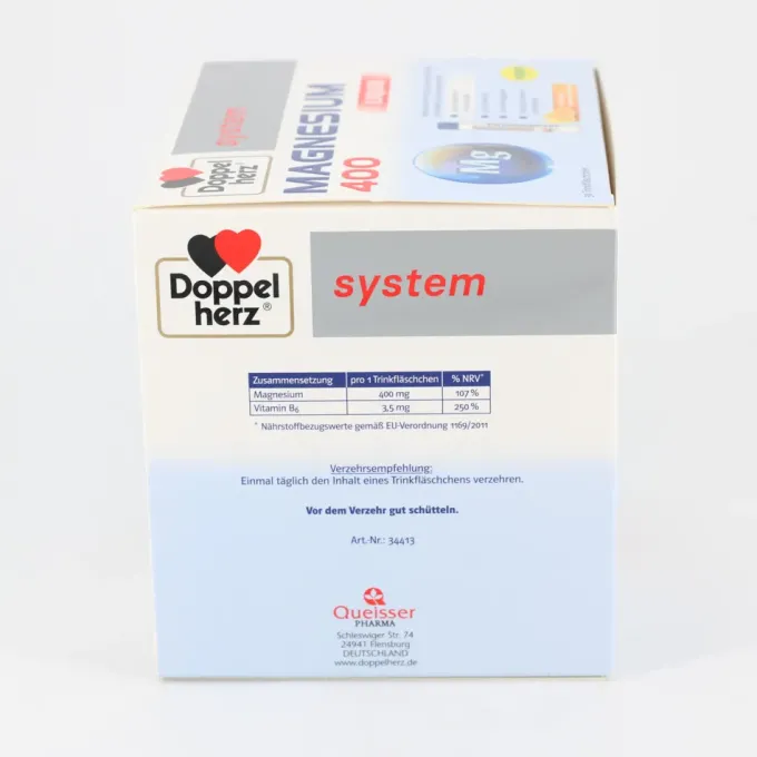 DOPPELHERZ Magnesium 400 Liquid system Trinkamp. 30 Stück