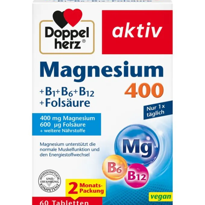 DOPPELHERZ Magnesium 400 mg Tabletten 60 Stück
