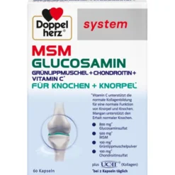 DOPPELHERZ MSM Glucosamin system Kapseln 60 Stück