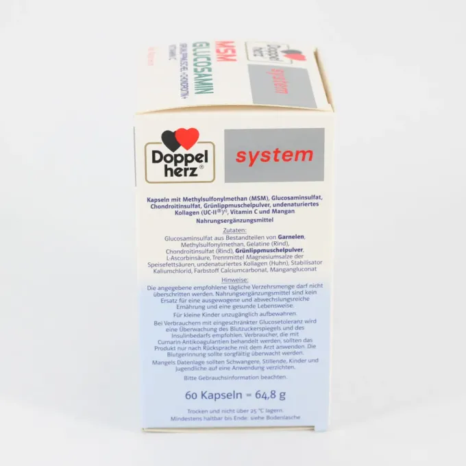 DOPPELHERZ MSM Glucosamin system Kapseln 60 Stück