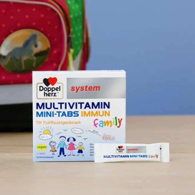 DOPPELHERZ Multivitamin Mini-Tabs family system 20 Stück