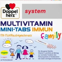 DOPPELHERZ Multivitamin Mini-Tabs family system 20 Stück