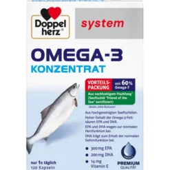 DOPPELHERZ Omega-3 Konzentrat system Kapseln 120 Stück