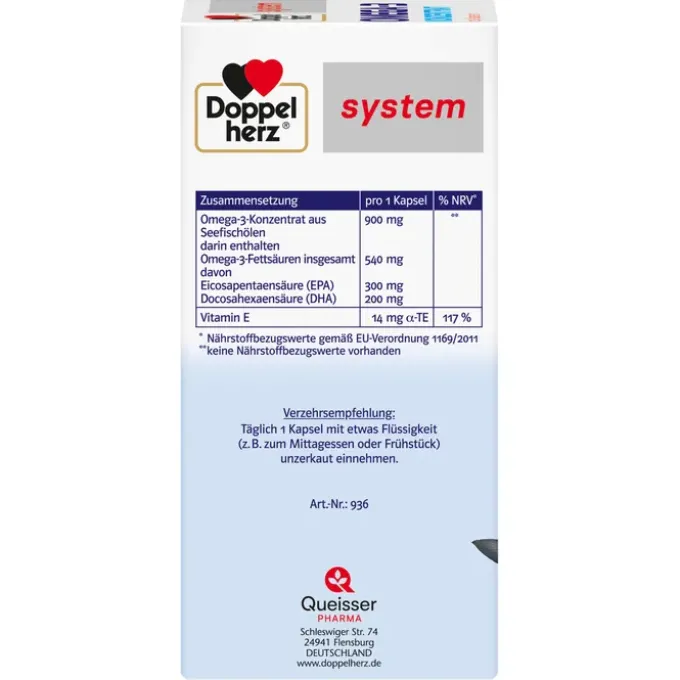 DOPPELHERZ Omega-3 Konzentrat system Kapseln 120 Stück