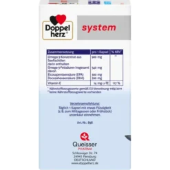 DOPPELHERZ Omega-3 Konzentrat system Kapseln 60 Stück