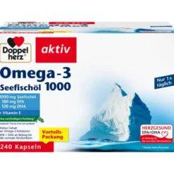 DOPPELHERZ Omega-3 Seefischöl 1000 Kapseln 240 Stück