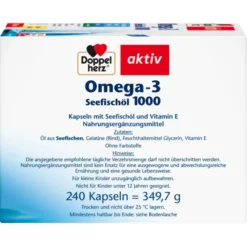 DOPPELHERZ Omega-3 Seefischöl 1000 Kapseln 240 Stück