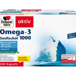 DOPPELHERZ Omega-3 Seefischöl 1000 Kapseln 240 Stück