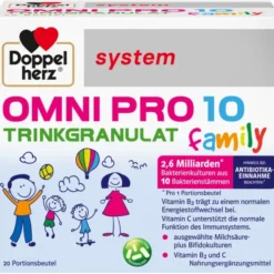DOPPELHERZ Omni Pro 10 family system Trinkgranulat 20 Stück