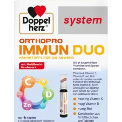 DOPPELHERZ Orthopro Immun Duo system Trinkampullen 7 Stück