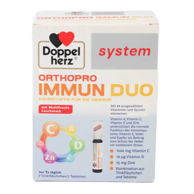 DOPPELHERZ Orthopro Immun Duo system Trinkampullen 7 Stück