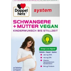 DOPPELHERZ Schwangere+Mütter vegan syst.Kombipack. 60 Stück