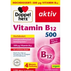 DOPPELHERZ Vitamin B12 500 Tabletten 120 Stück