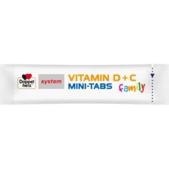 DOPPELHERZ Vitamin D+C Mini-Tabs family system 20 Stück