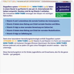 DOPPELHERZ Vitamin D+C Mini-Tabs family system 20 Stück
