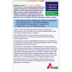 DOPPELHERZ Vitamin D3 7000 I.E. pflanzlich sys.TAB 30 Stück