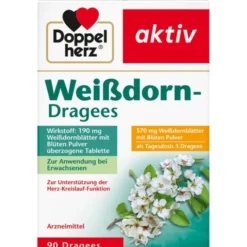DOPPELHERZ Weißdorn Dragees 90 St