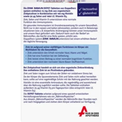 DOPPELHERZ Zink Immun Depot system Tabletten 30 Stück