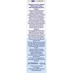DOPPELHERZ Zink Immun Depot system Tabletten 30 Stück