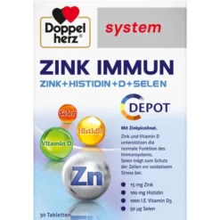 DOPPELHERZ Zink Immun Depot system Tabletten 30 Stück