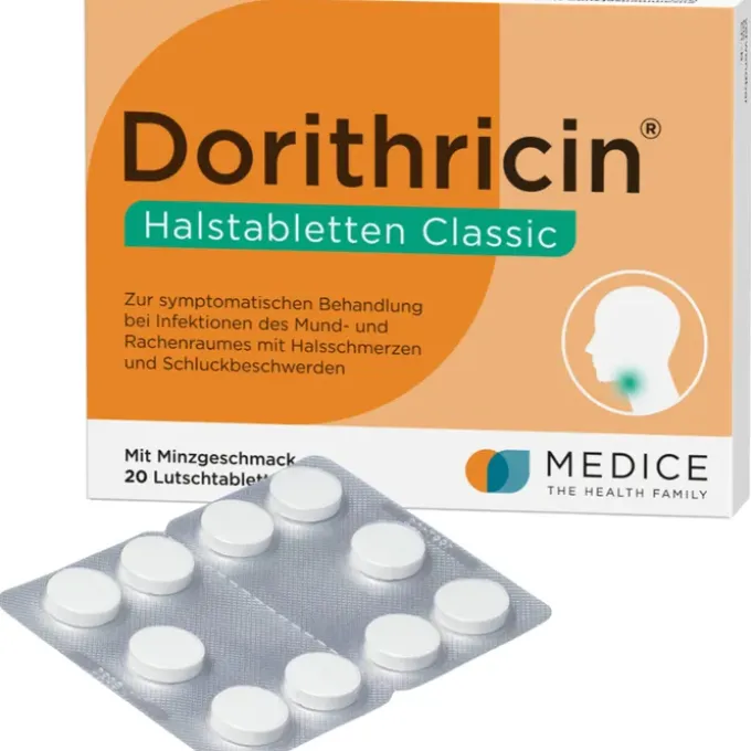 DORITHRICIN Halstabletten Classic 20 St