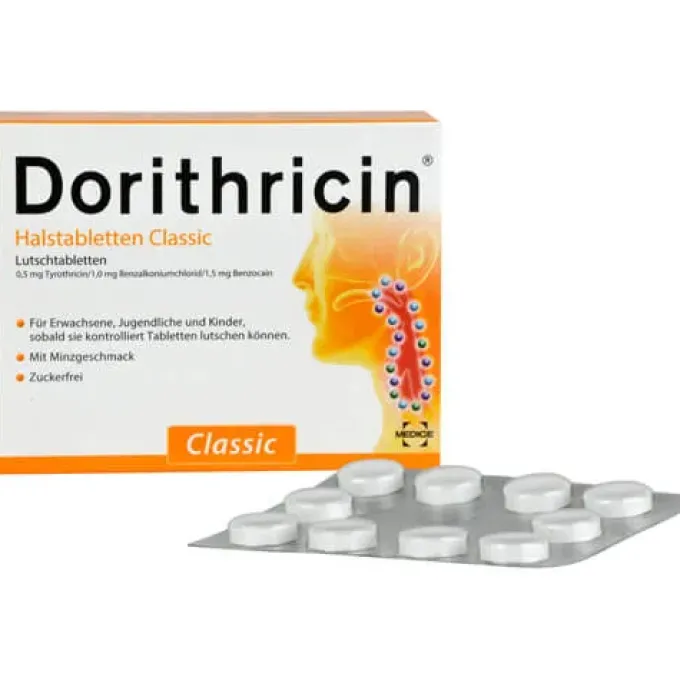 DORITHRICIN Halstabletten Classic 20 St
