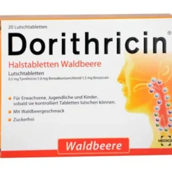 DORITHRICIN Halstabletten Waldbeere 20 St