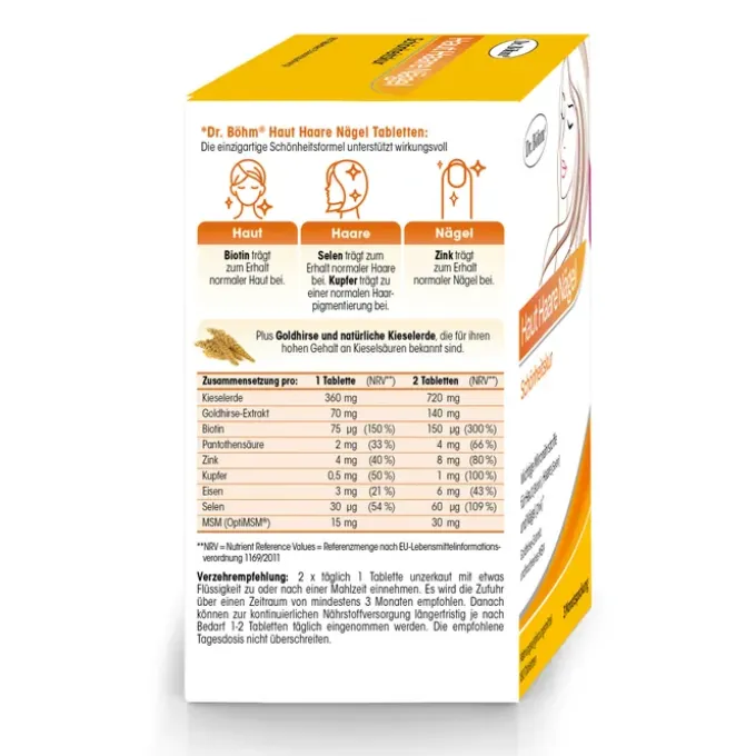 DR.BÖHM Haut Haare Nägel Schönheitskur Tabletten 180 Stück