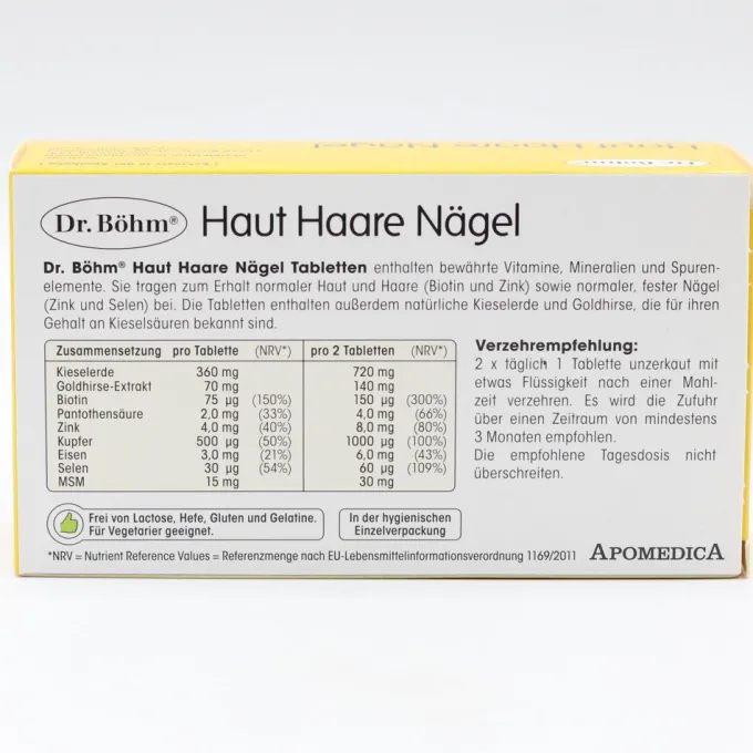 DR.BÖHM Haut Haare Nägel Tabletten 60 Stück