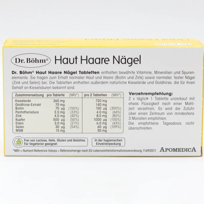 DR.BÖHM Haut Haare Nägel Tabletten 60 Stück