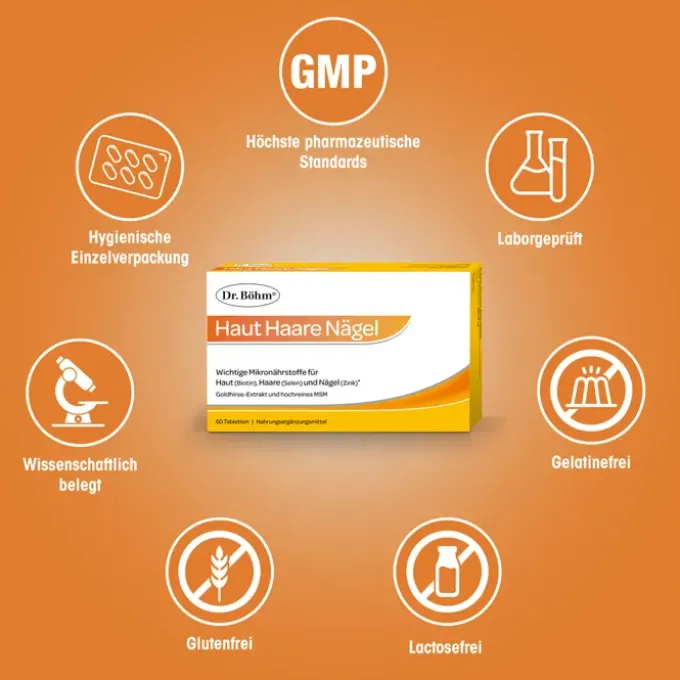 DR.BÖHM Haut Haare Nägel Tabletten 60 Stück