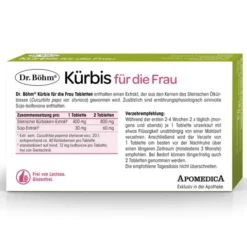 DR.BÖHM Kürbis für die Frau Tabletten 60 Stück