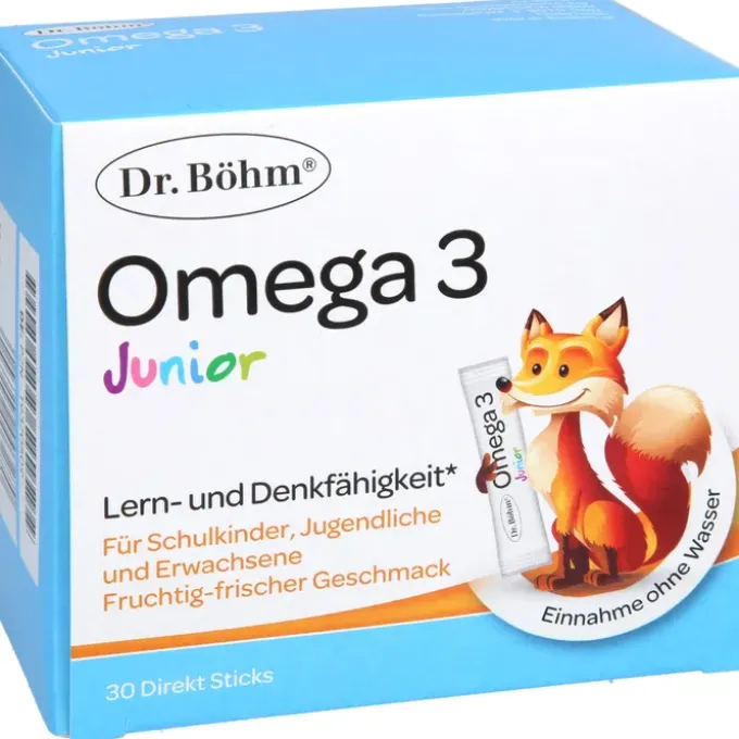 DR.BÖHM Omega-3 Junior Direkt Sticks 30 Stück