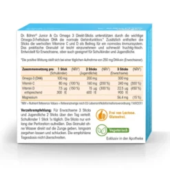 DR.BÖHM Omega-3 Junior Direkt Sticks 30 Stück