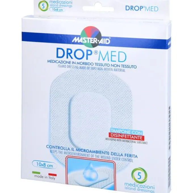 DROP med 8x10 cm Wundverband steril Master Aid 5 St