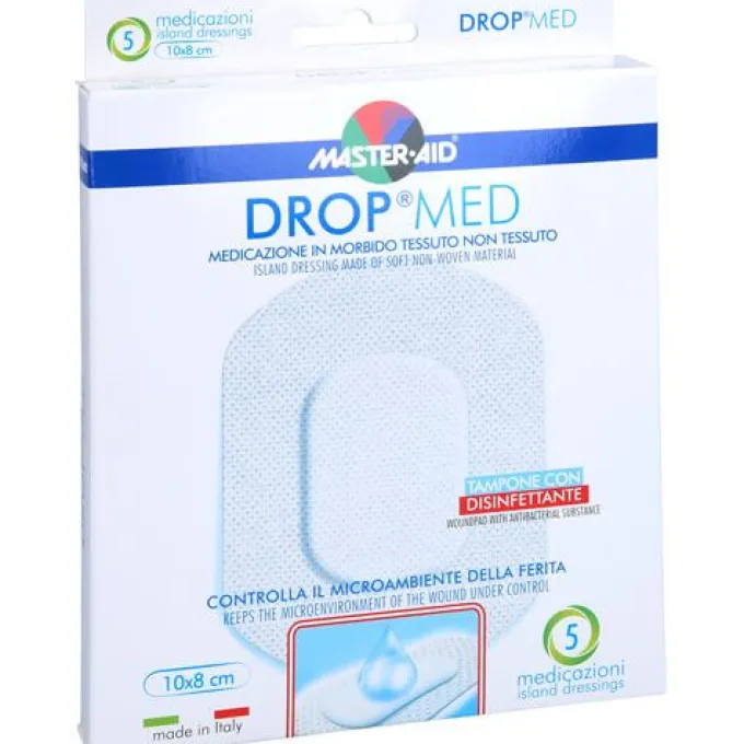 DROP med 8x10 cm Wundverband steril Master Aid 5 St