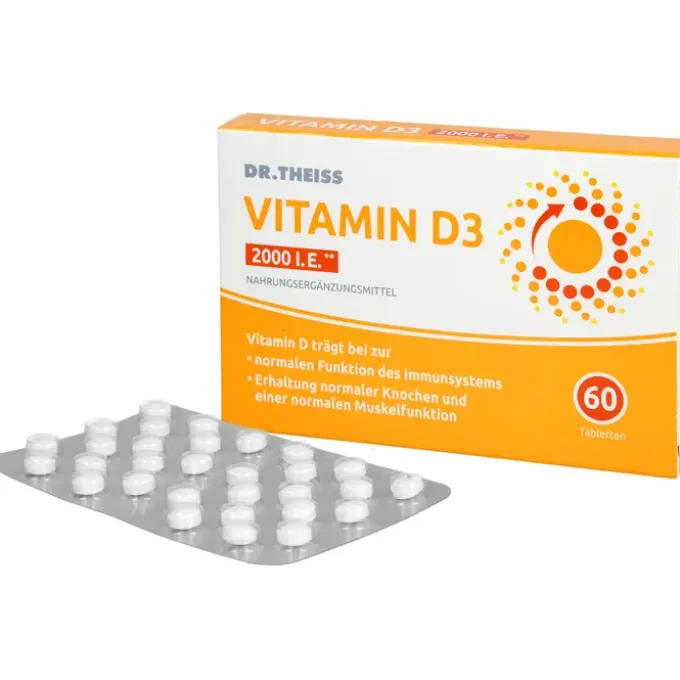DR.THEISS Vitamin D3 Tabletten 2000 I.E. 60 Stück