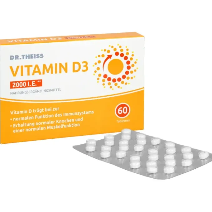DR.THEISS Vitamin D3 Tabletten 2000 I.E. 60 Stück