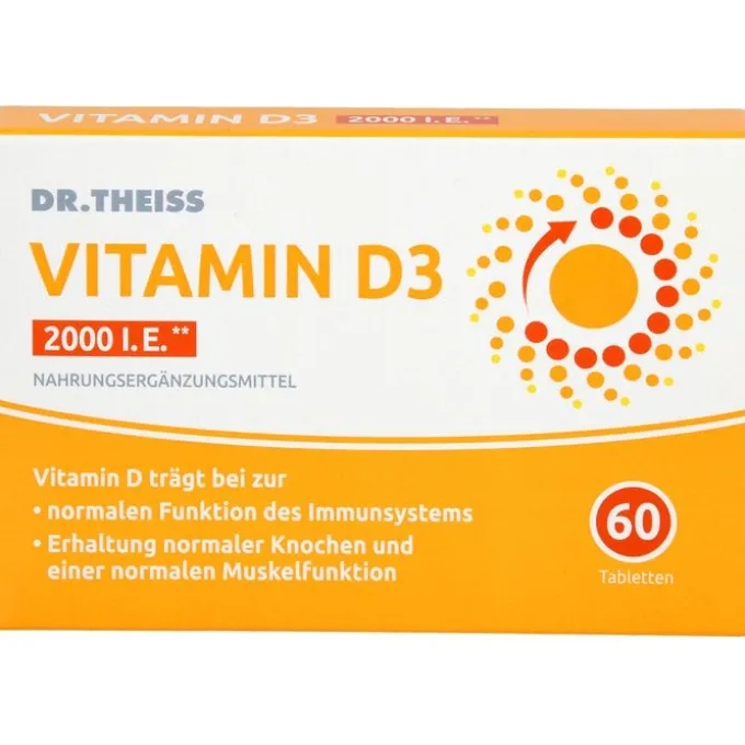 DR.THEISS Vitamin D3 Tabletten 2000 I.E. 60 Stück