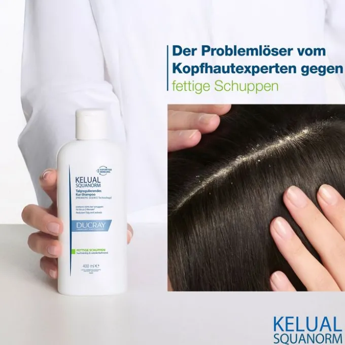 DUCRAY KELUAL SQUANORM Anti-Schuppen Shamp.fettig 400 ml