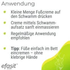 EFASIT Fuß Creme mit Schwammaufsatz 75 ml
