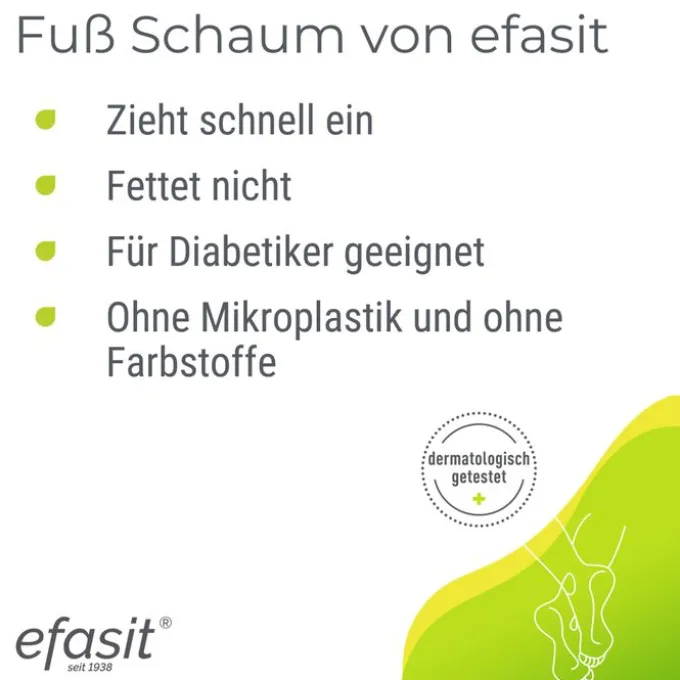 EFASIT Fuß Schaum trockene Haut 125 ml