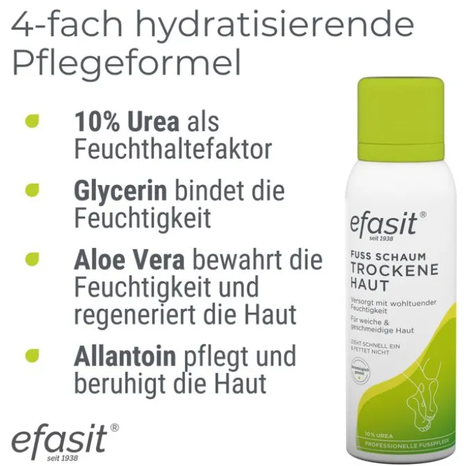 EFASIT Fuß Schaum trockene Haut 125 ml