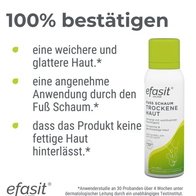 EFASIT Fuß Schaum trockene Haut 125 ml