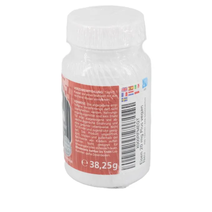 EISEN 20 mg+Histidin+Vitamine C/B9/B12 Kapseln 90 Stück