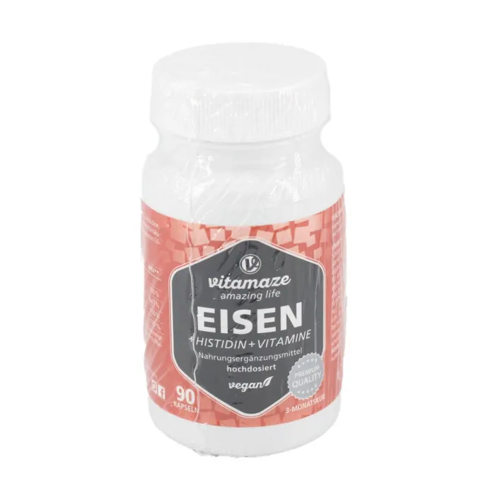 EISEN 20 mg+Histidin+Vitamine C/B9/B12 Kapseln 90 Stück
